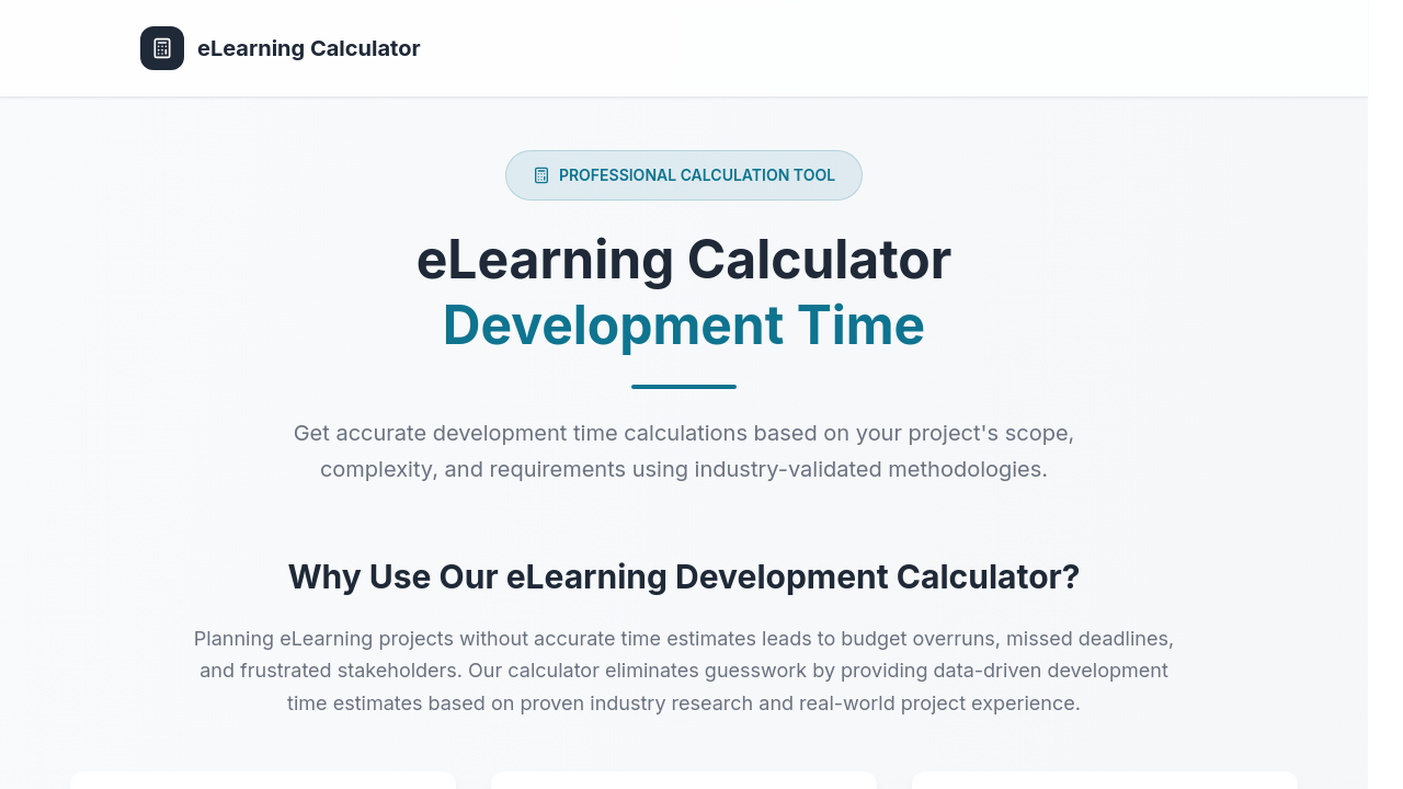 eLearning Calculator